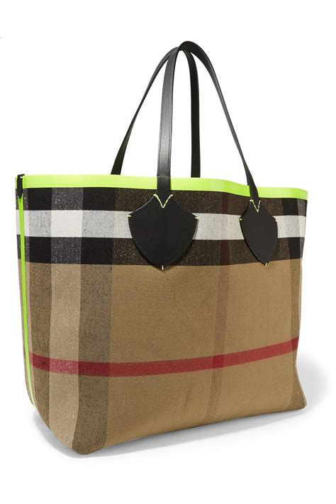 burberry canvas bag small|burberry reversible tote bag.